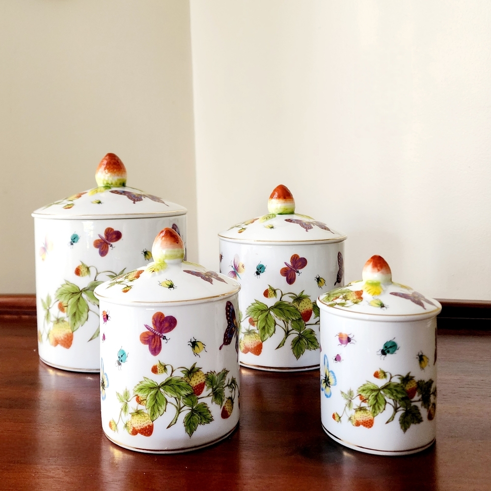 Vintage Ardalt Japan Springtime Canisters